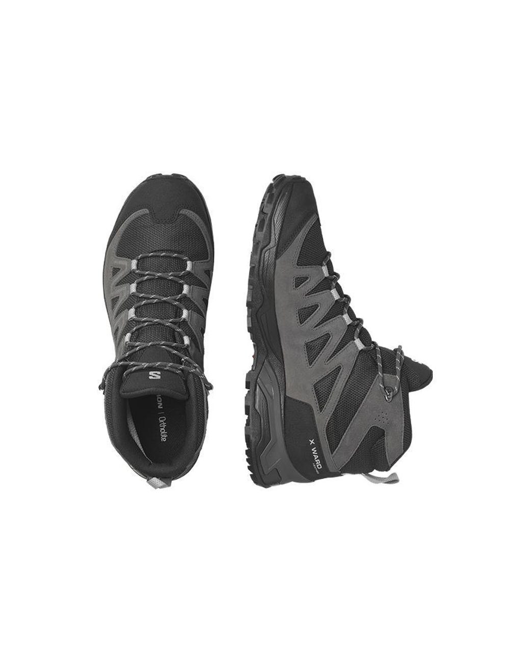 Salomon Black X Ward Leather Mid Gtx 'Phantom' for men