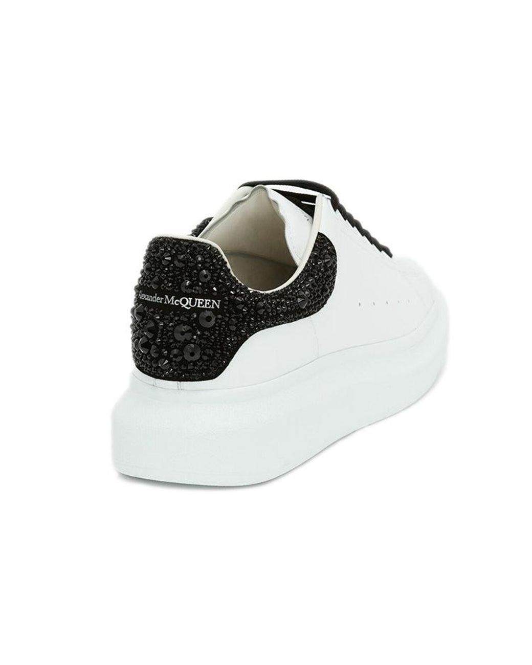 McQueen White Oversized Sneaker Jet Crystal' 662654Wia4U9581 for men