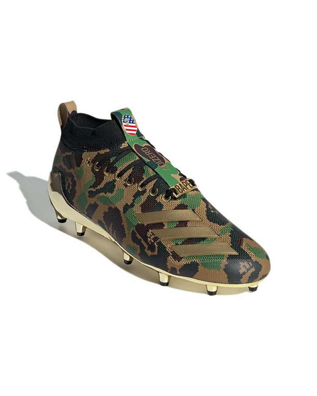 Adidas Black A Bathing Ape X Adizero Cleat Camo' for men