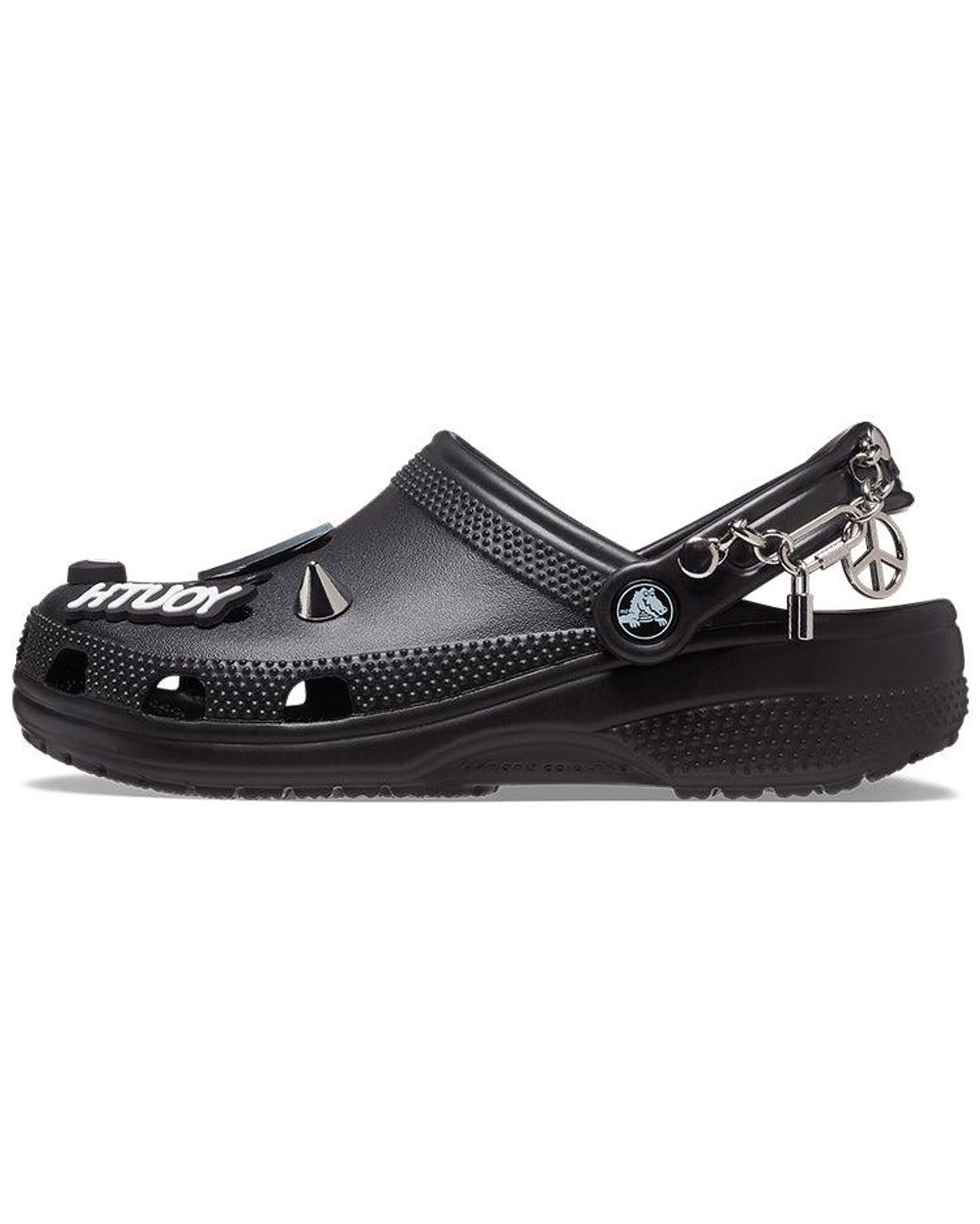 CROCSTM Black Classic Feel The Positivity Casual Sandals