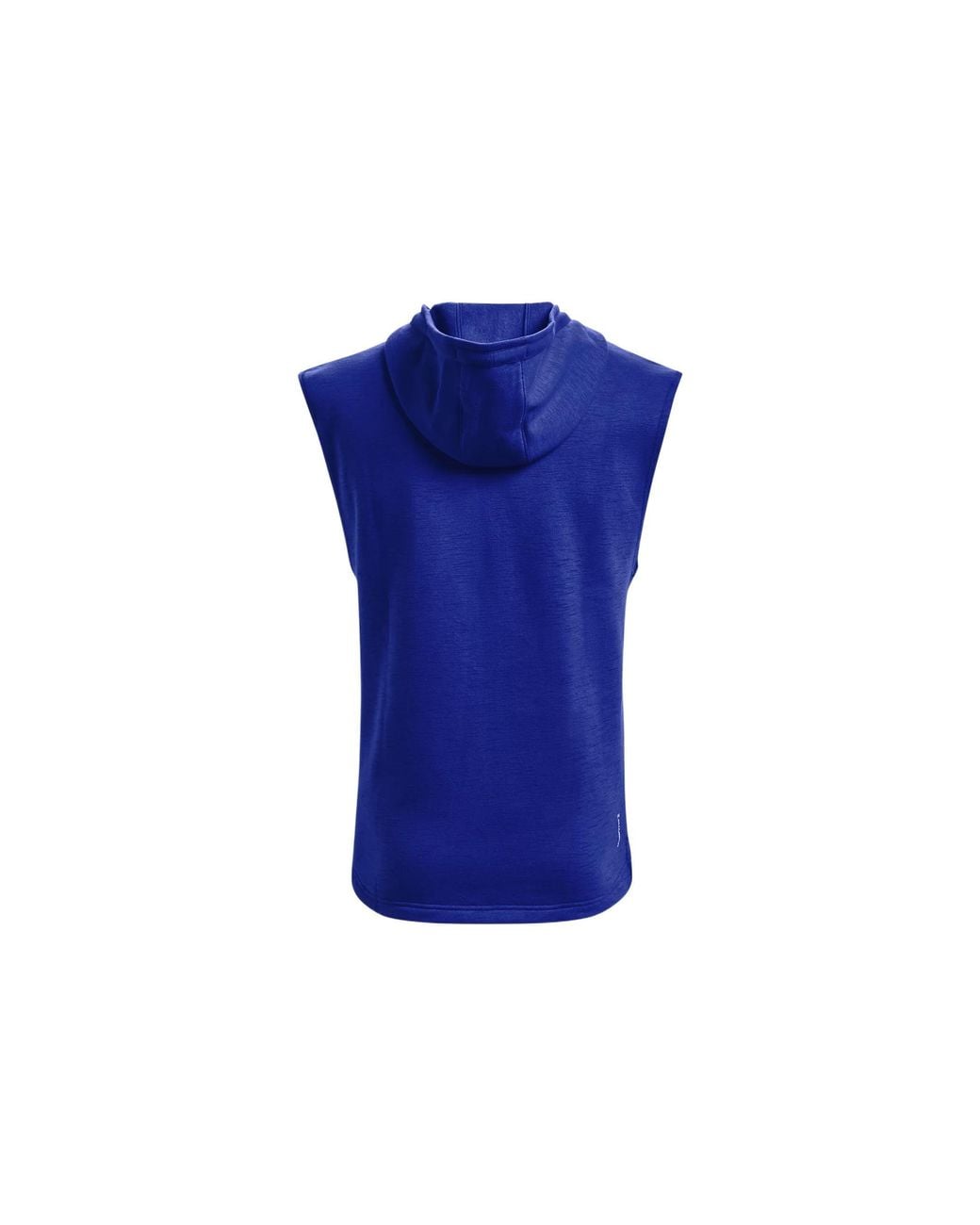 Under Armour Blue Project Rock Sleeveless Hoodie for men