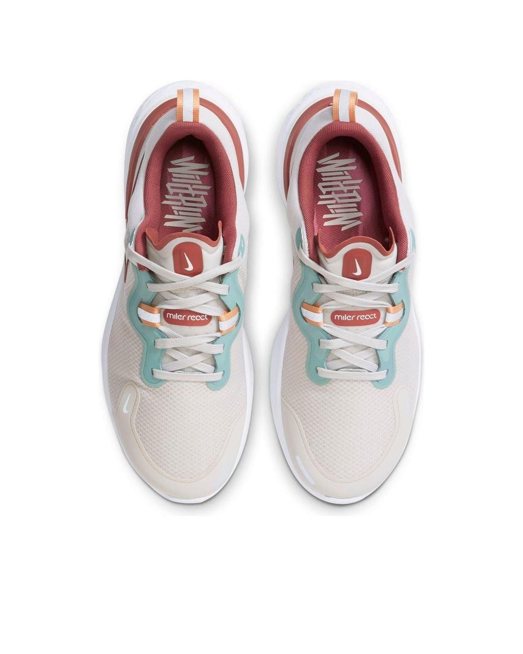 Nike White React Miler 'Light Bone Healing Jade Gelati' for men