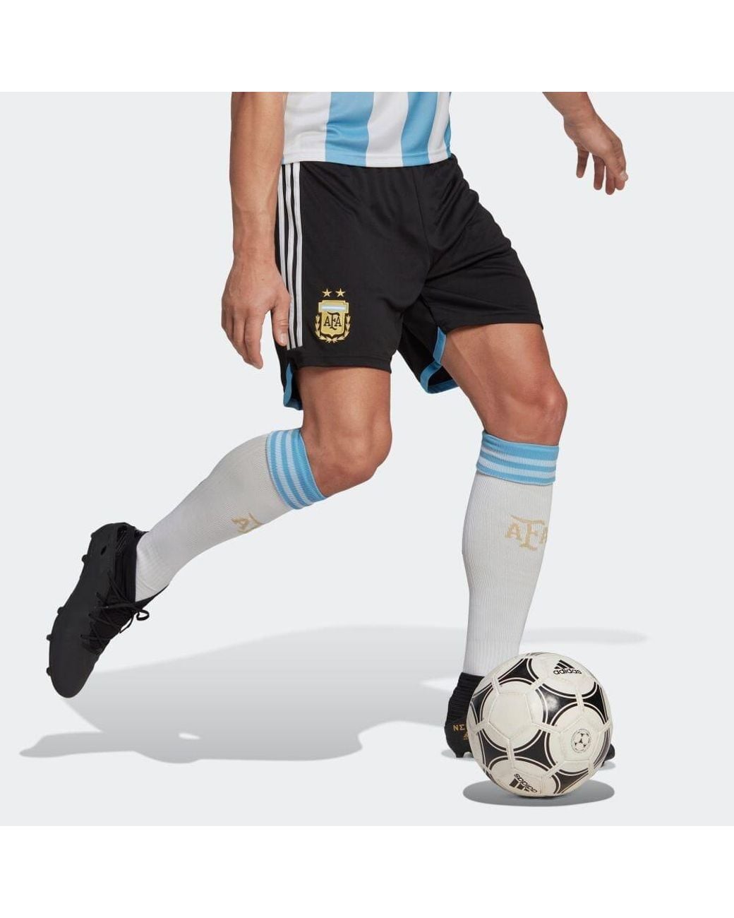 Adidas Black Argentina 22 Home Shorts for men