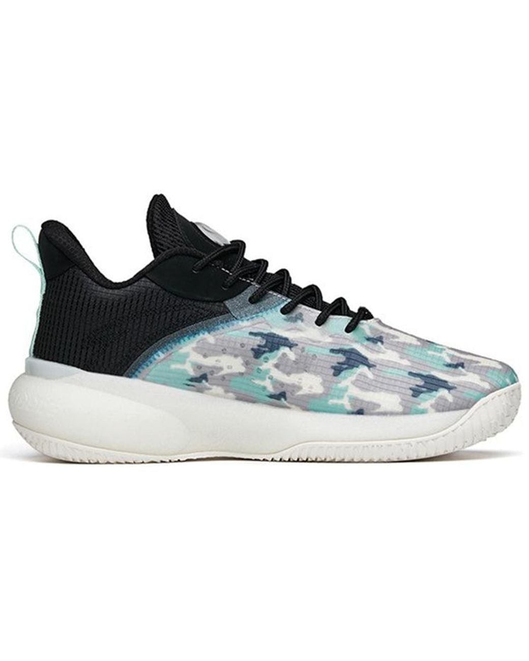 Anta Blue Cement Bubble Basketball Shoes for men