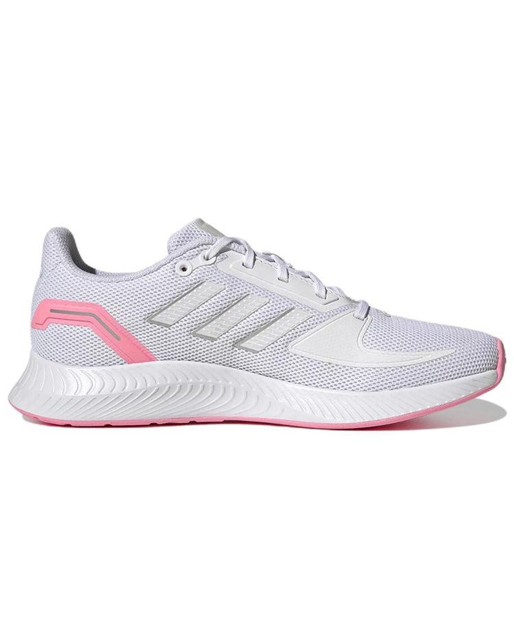 Adidas White (Wmns) Run Falcon 20 Wear-Resistant Breathable