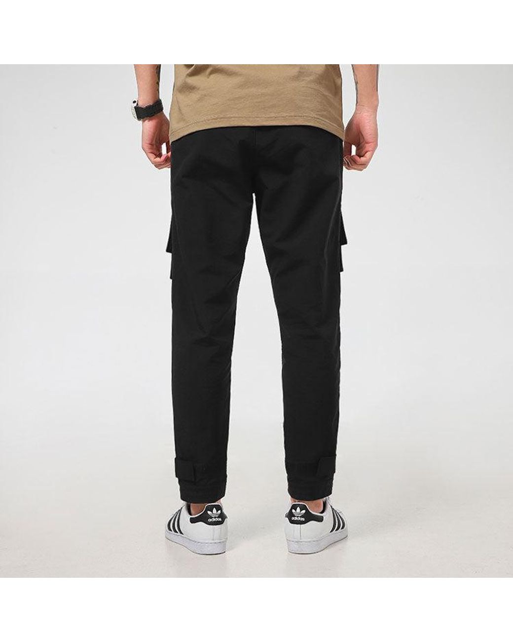 New Balance Black Streetwear Cargo Pants for men