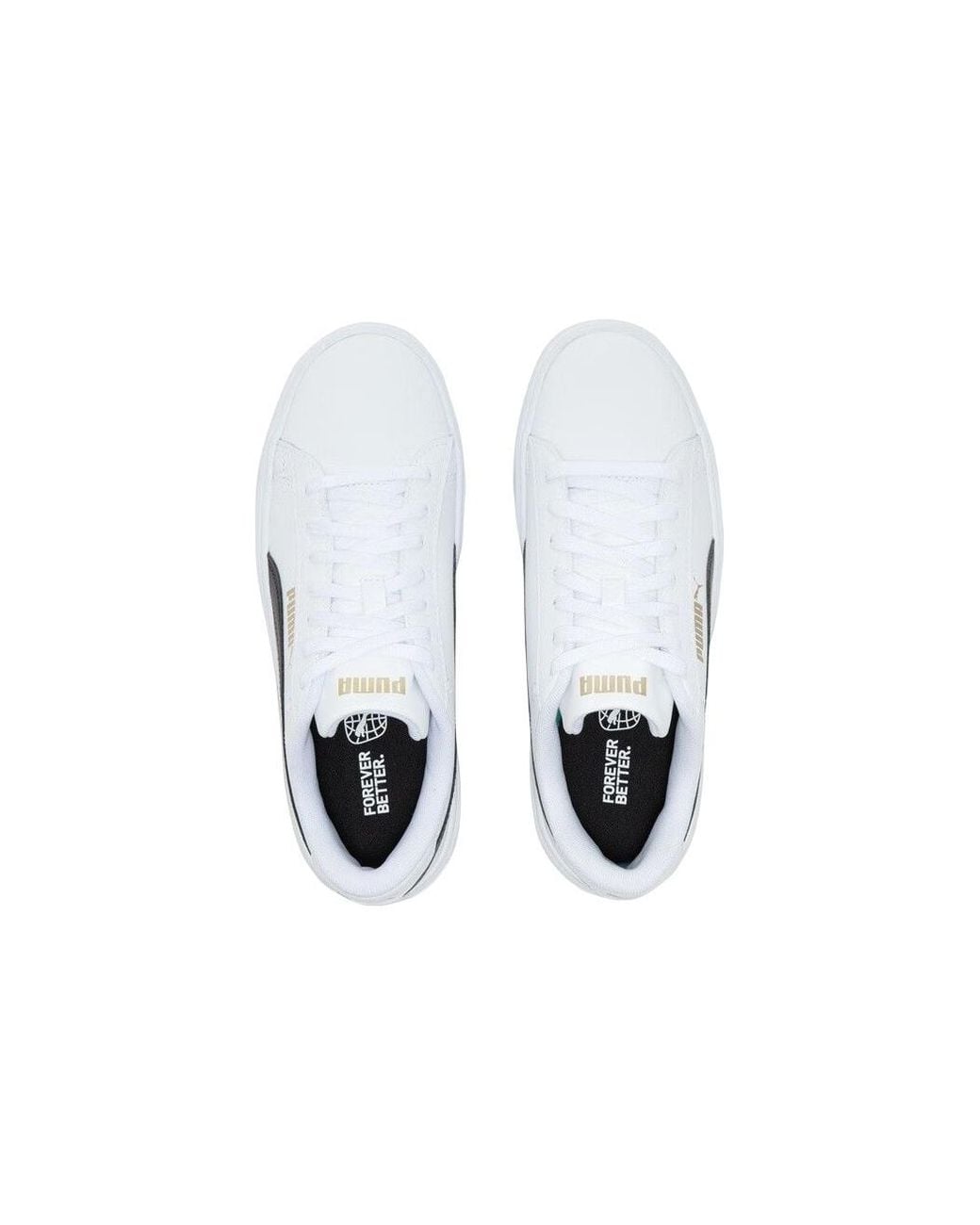 PUMA White (Wmns) Smash Platform V3