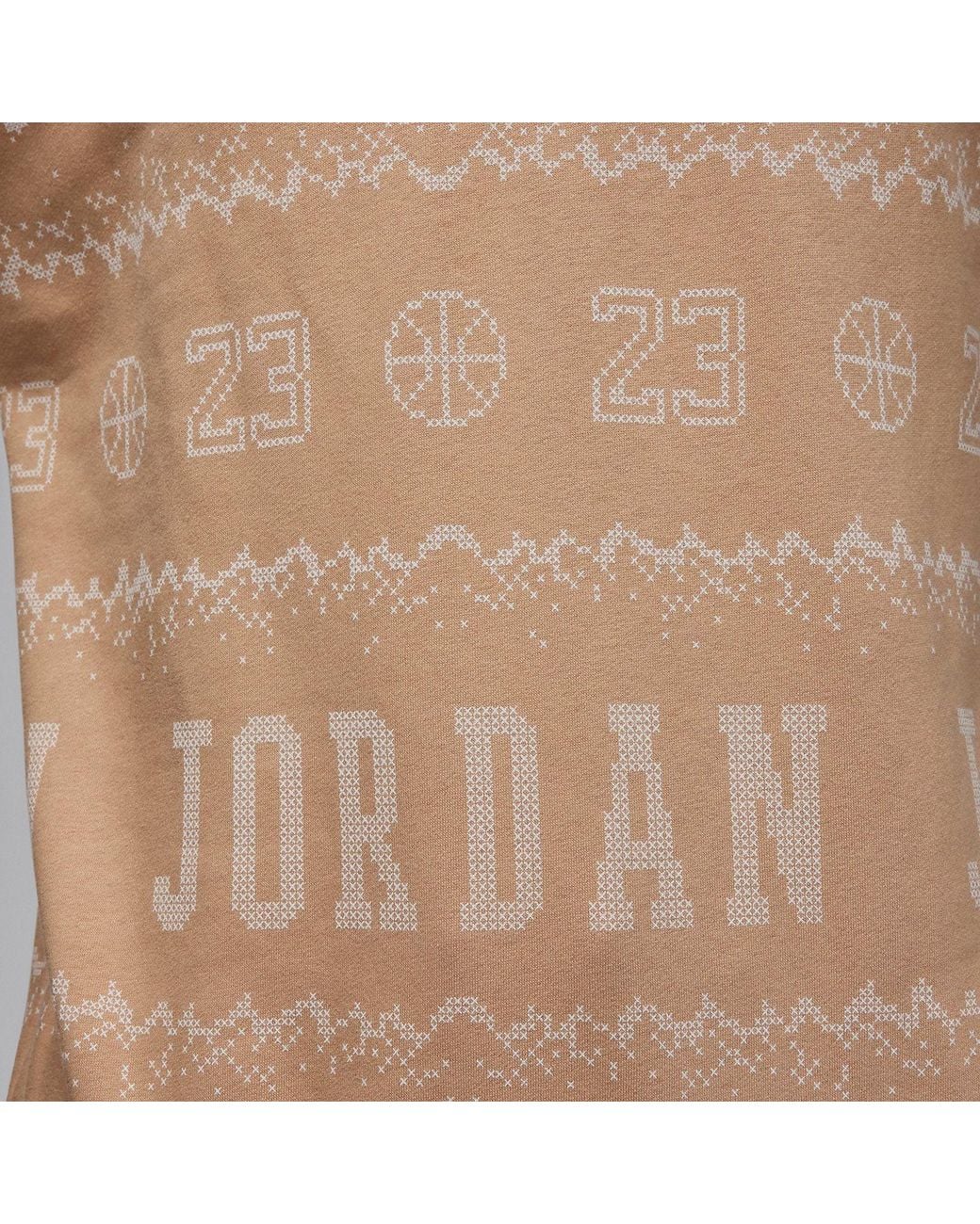 Nike Brown Essentials Holiday Fleece Crew 'Hemp' for men