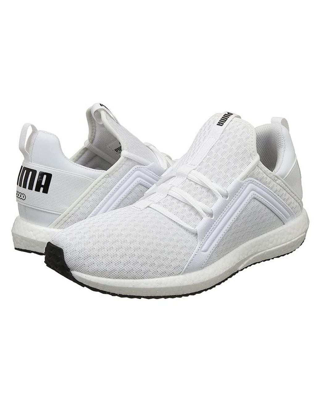 PUMA White Mega Nrgy Low Tops Sports Shoe for men