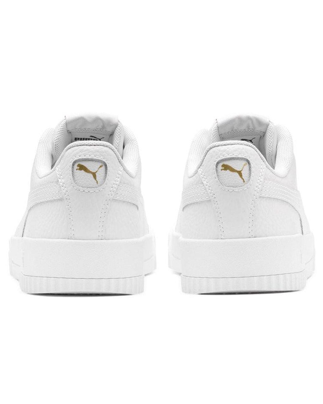PUMA White Carina Lux Trainers