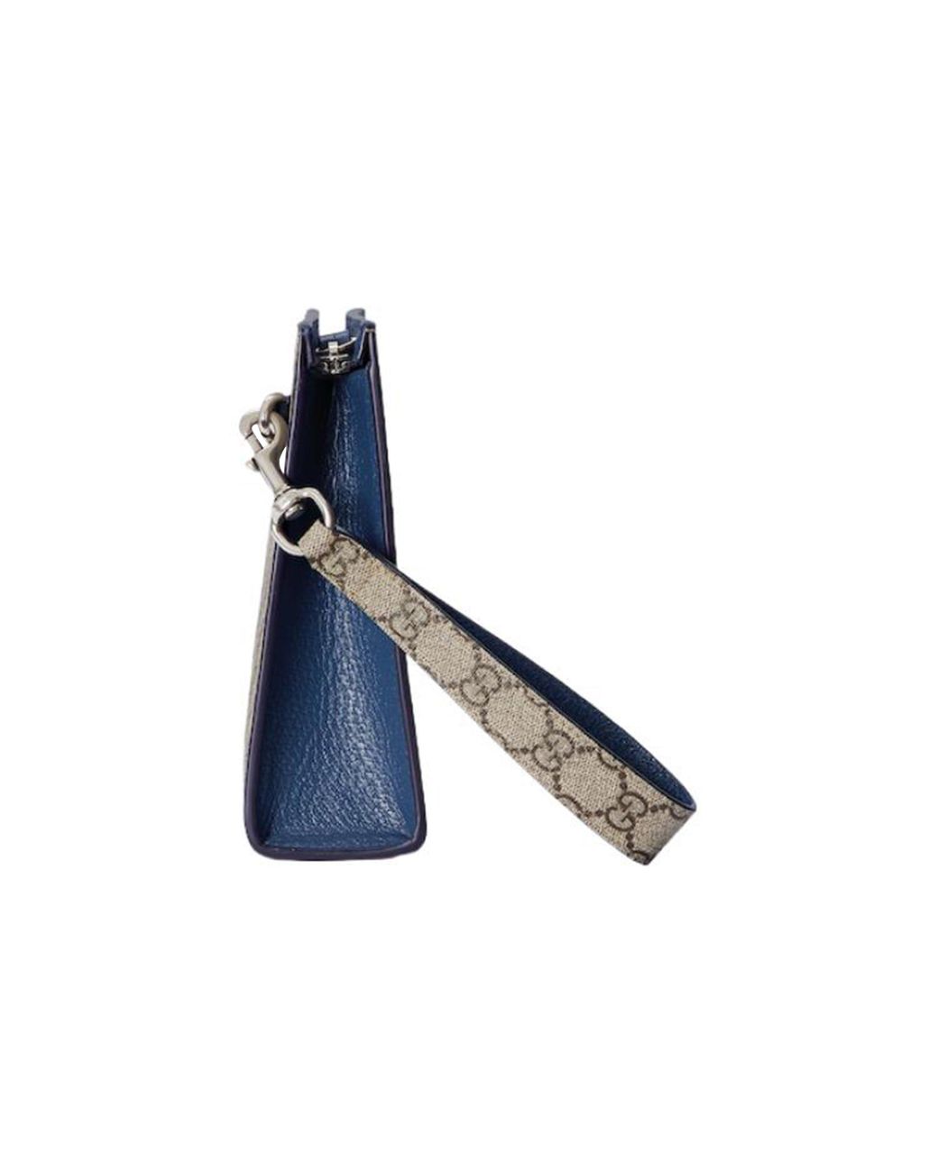 Gucci Metallic Pouch With Gg Detail Ebony Supreme' for men