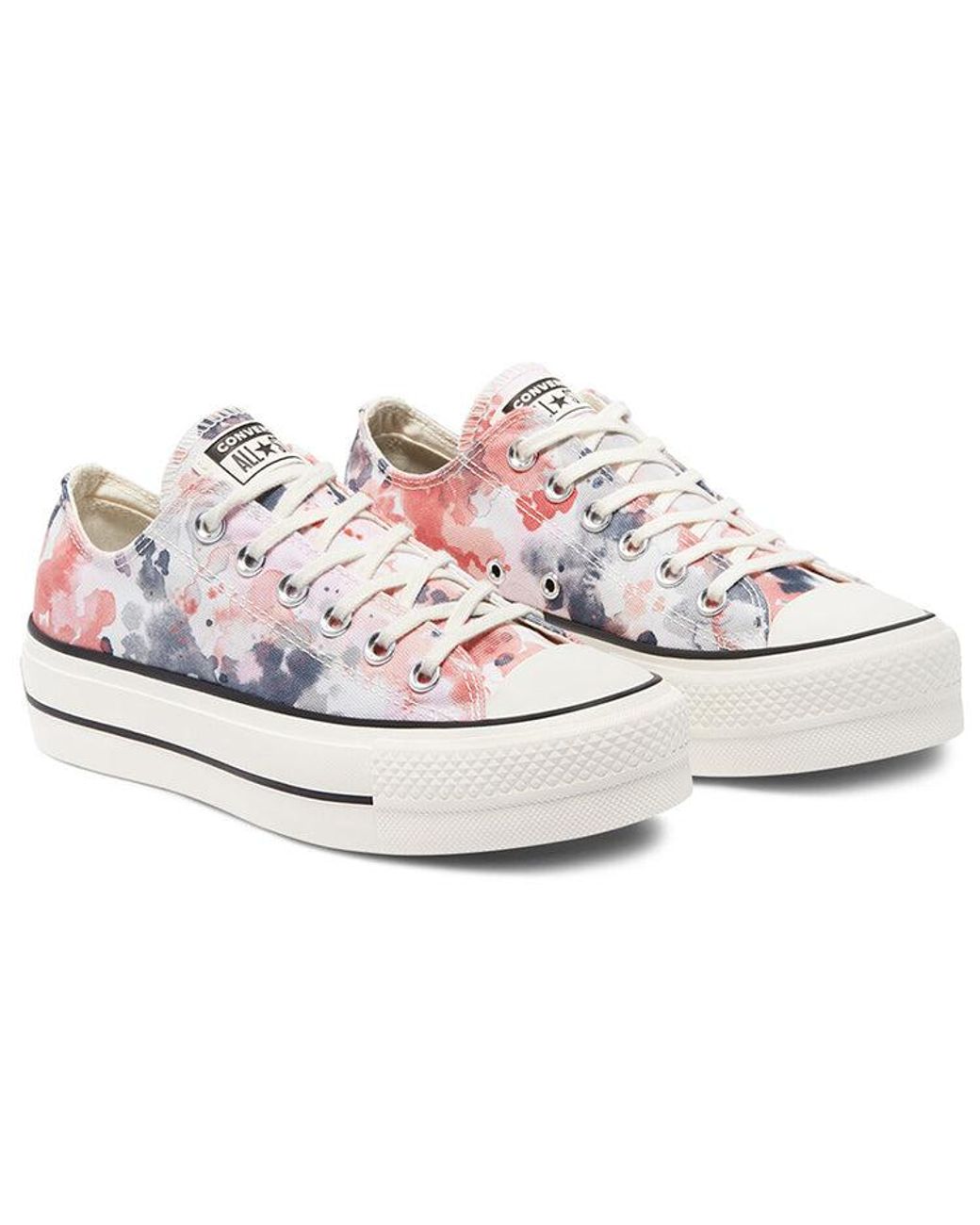 Converse White (Wmns) Chuck Taylor All Star Platform Low 'Washed Florals'