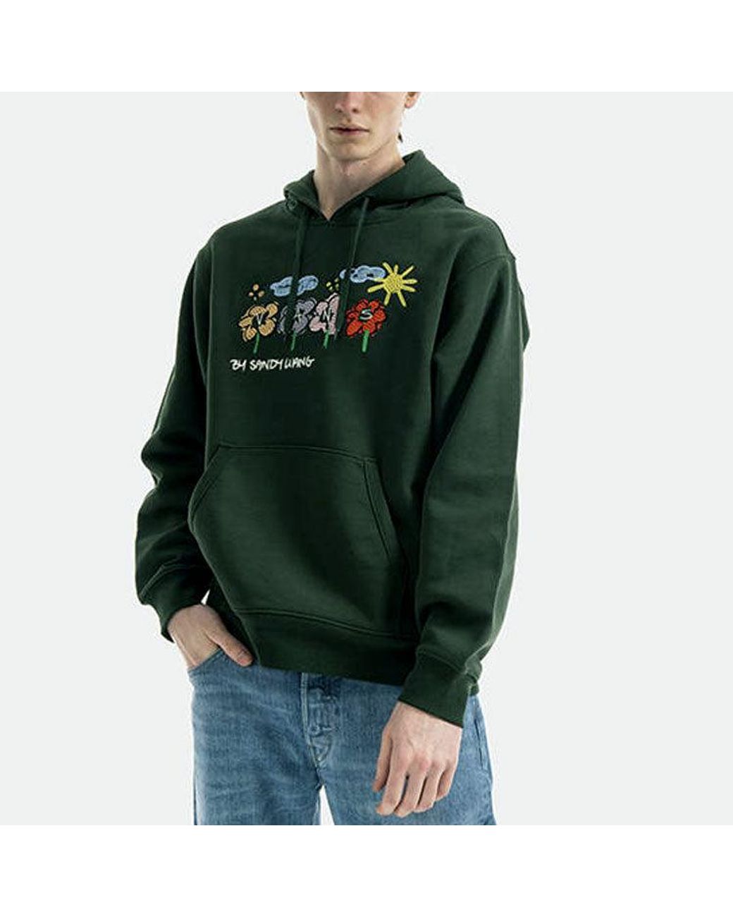 Vans Green X Sandy Liang Fleece Pullover Hoodie for men