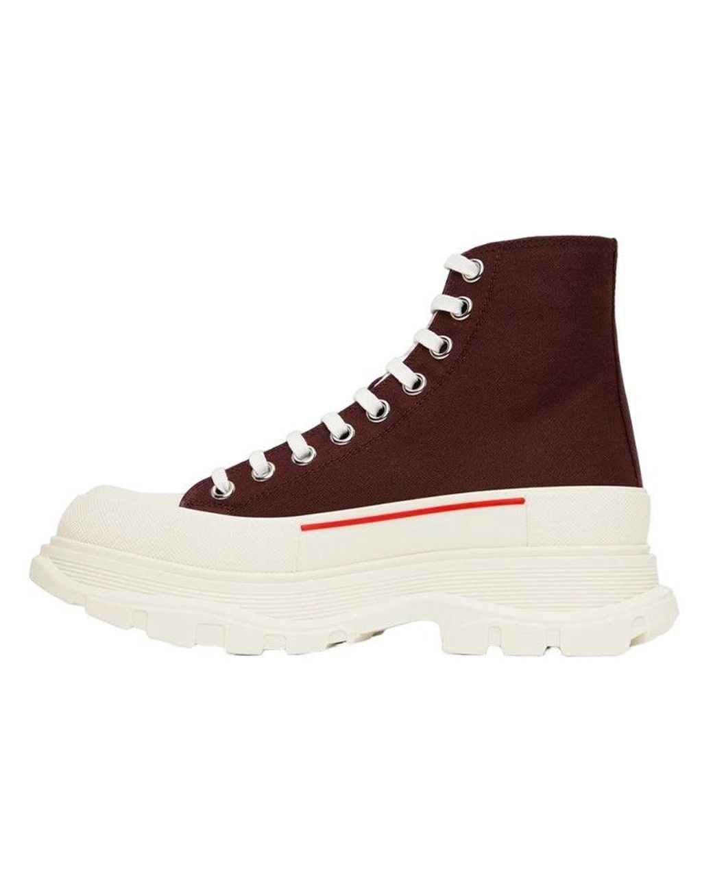 McQueen Brown Tread Slick Boots for men