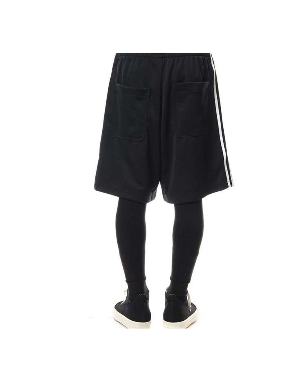 Adidas Blue Y-3 3-Stripes Track Short for men