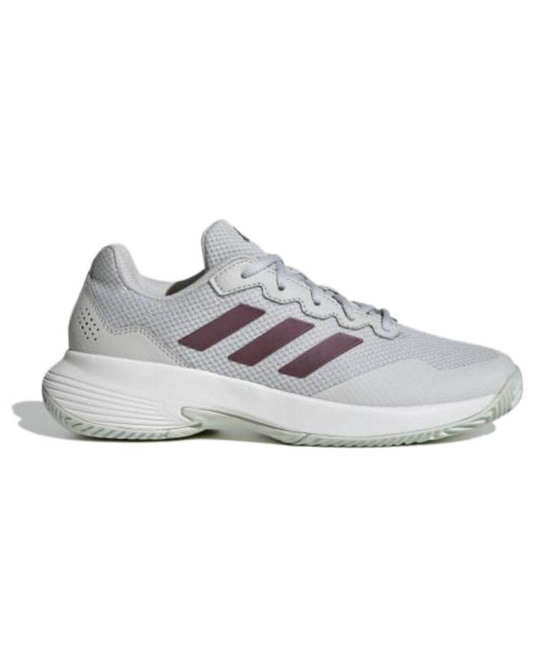 Adidas White (Wmns) Gamecourt 2.0 Aurora Metallic'