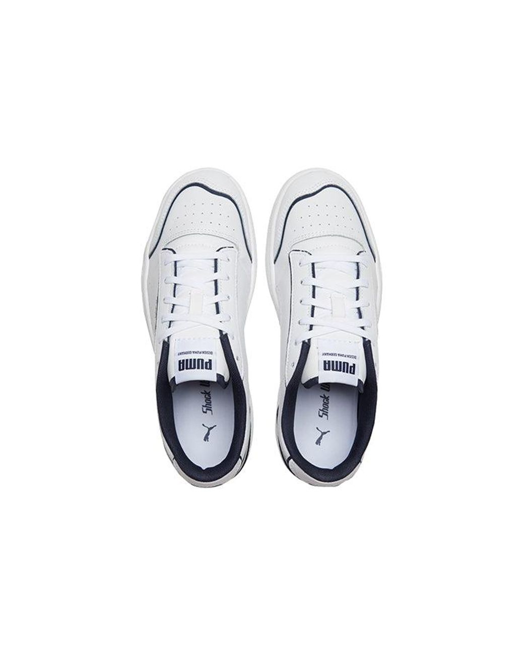 PUMA White Ralph Sampson Low Perforated Outline Peacoat' for men