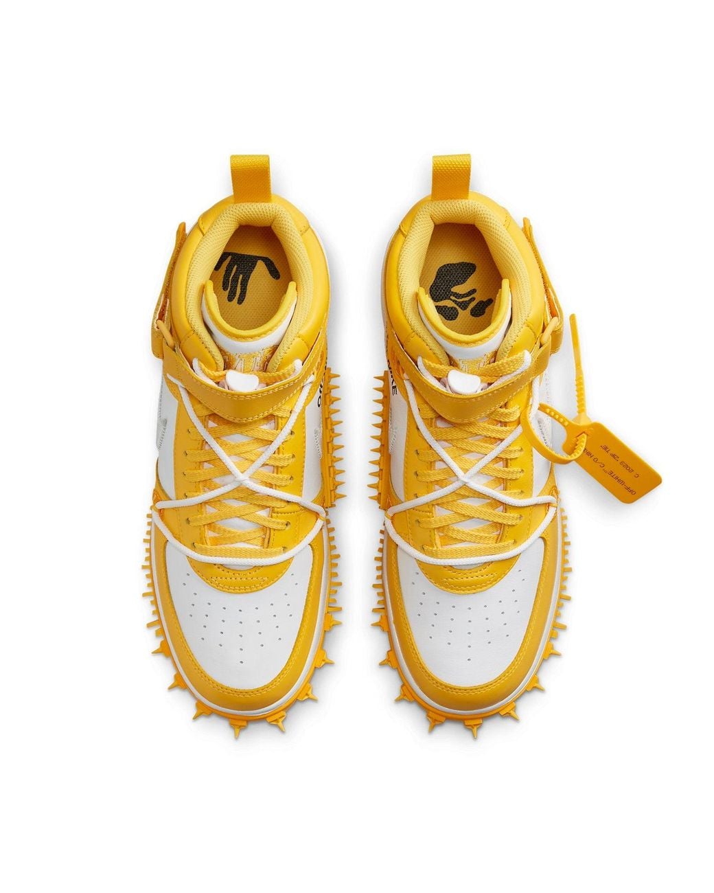 yellow air force off white