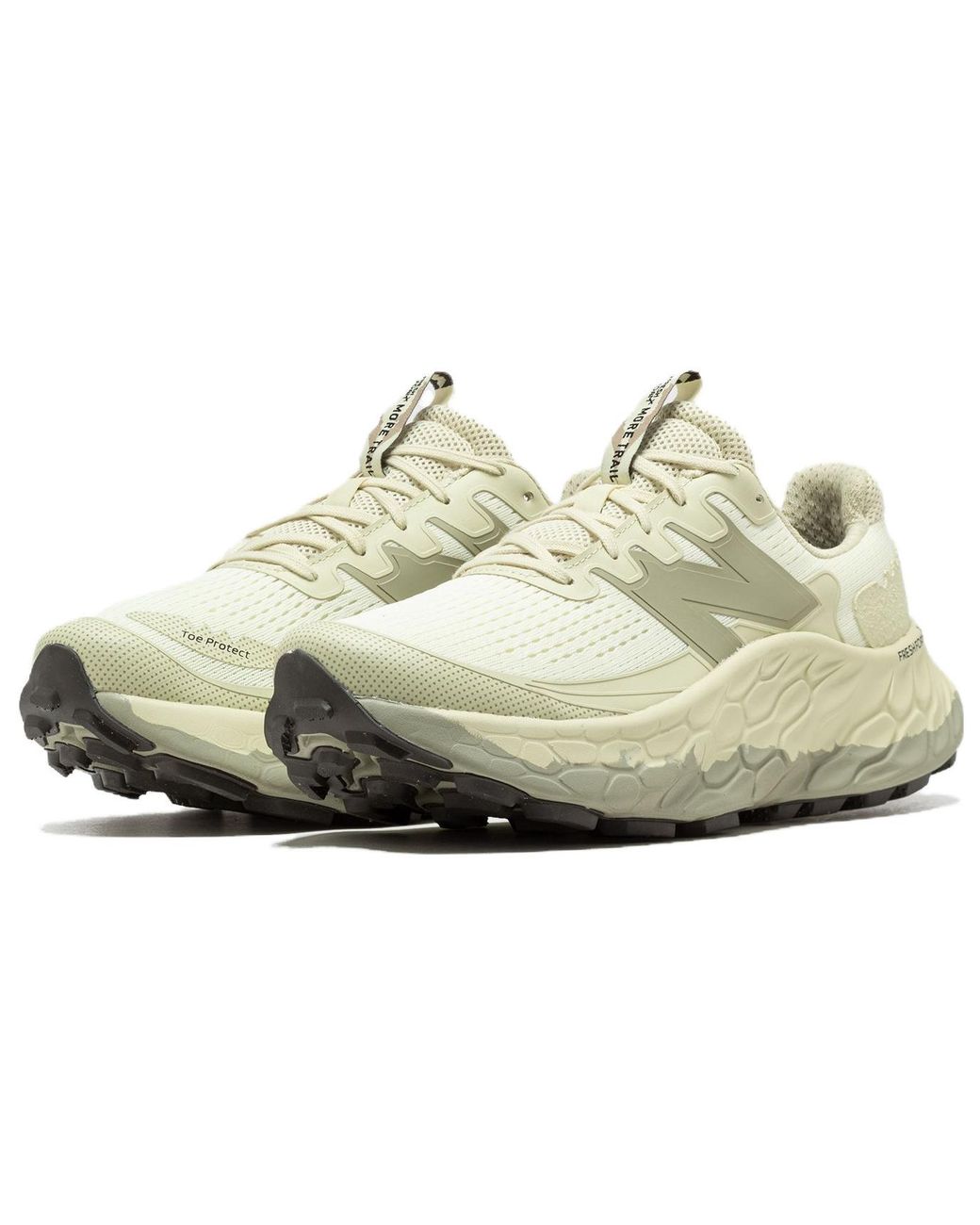 New Balance White Fresh Foam More Trail V3 'Pistachio Butter' for men