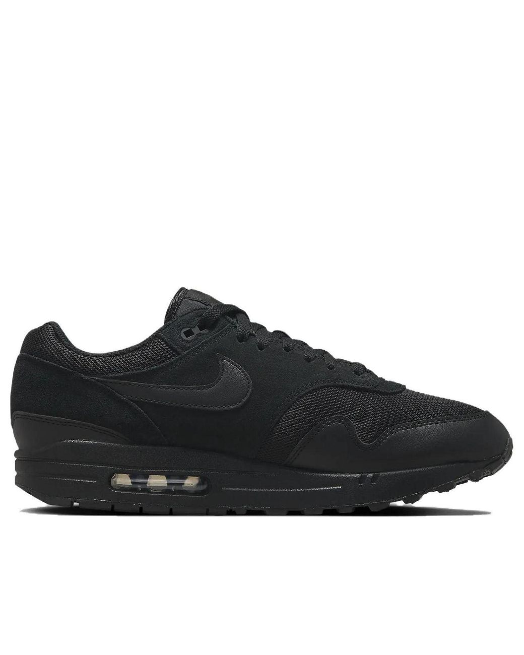 black nike air max essential