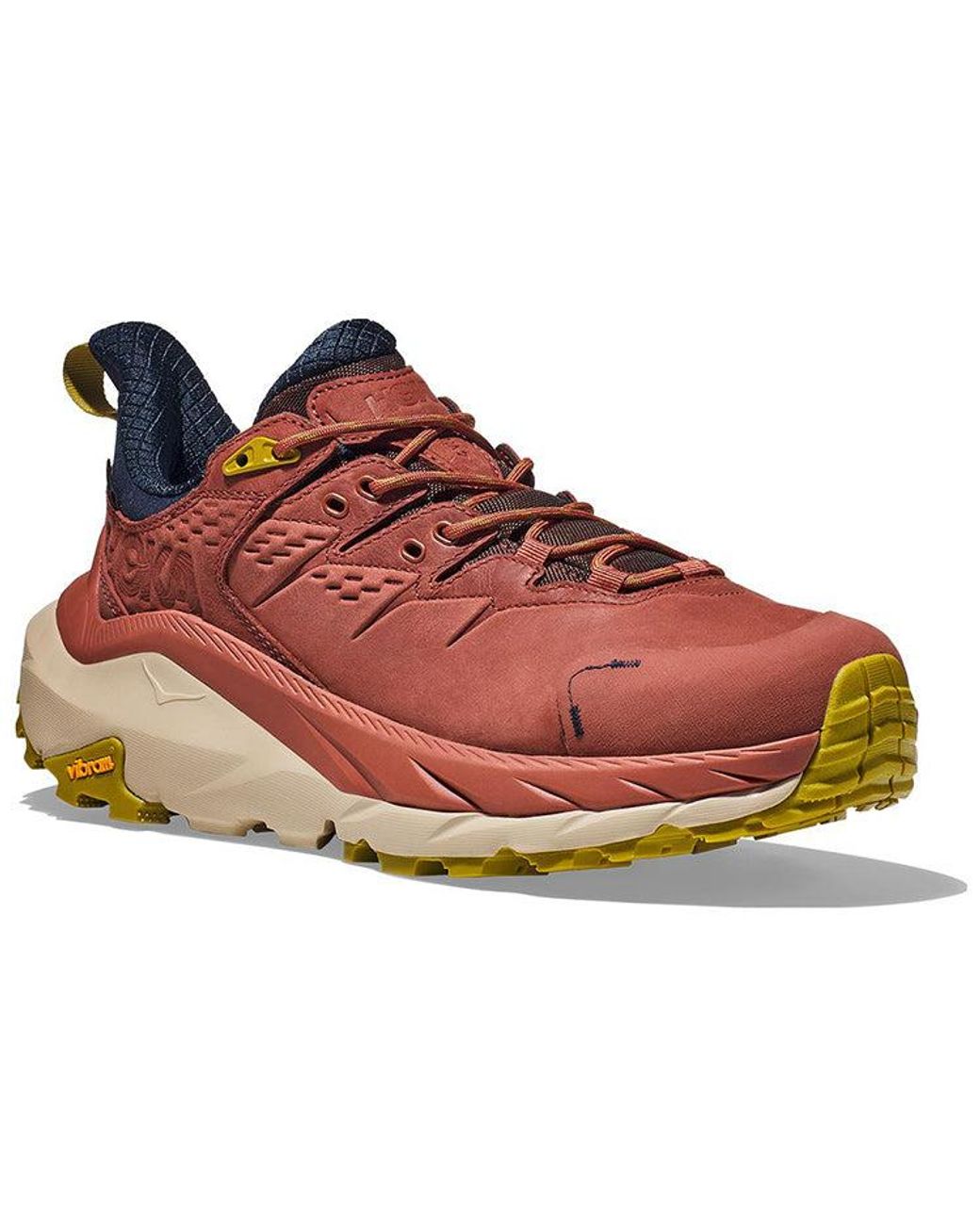 Hoka One One Red Kaha 2 'Hot Sauce Shifting Sand' for men