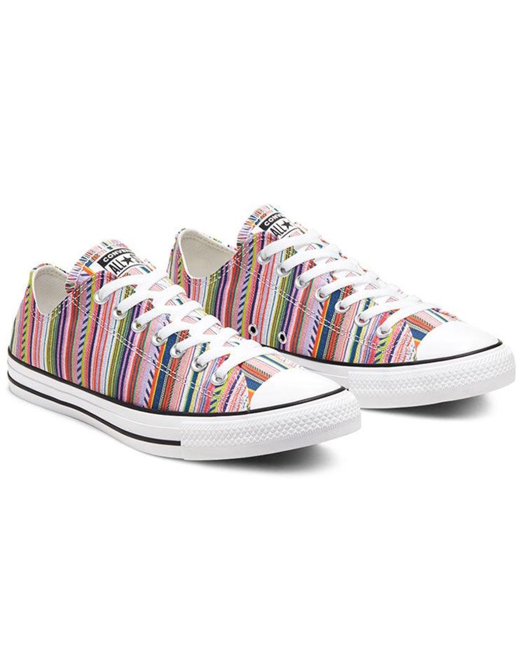 Converse White Summer Stripes Chuck Taylor All Star Low Top for men