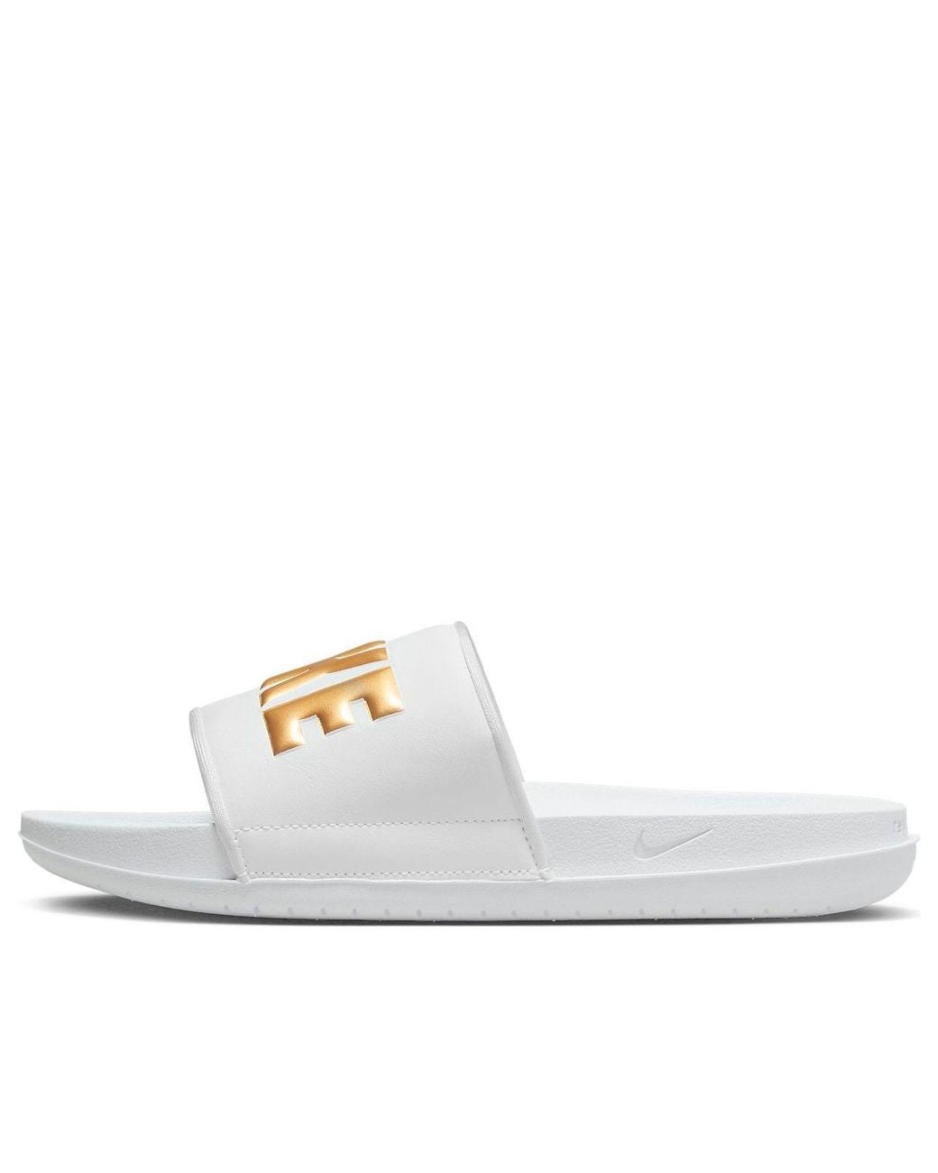 Nike White (Wmns) Offcourt Slide Metallic'