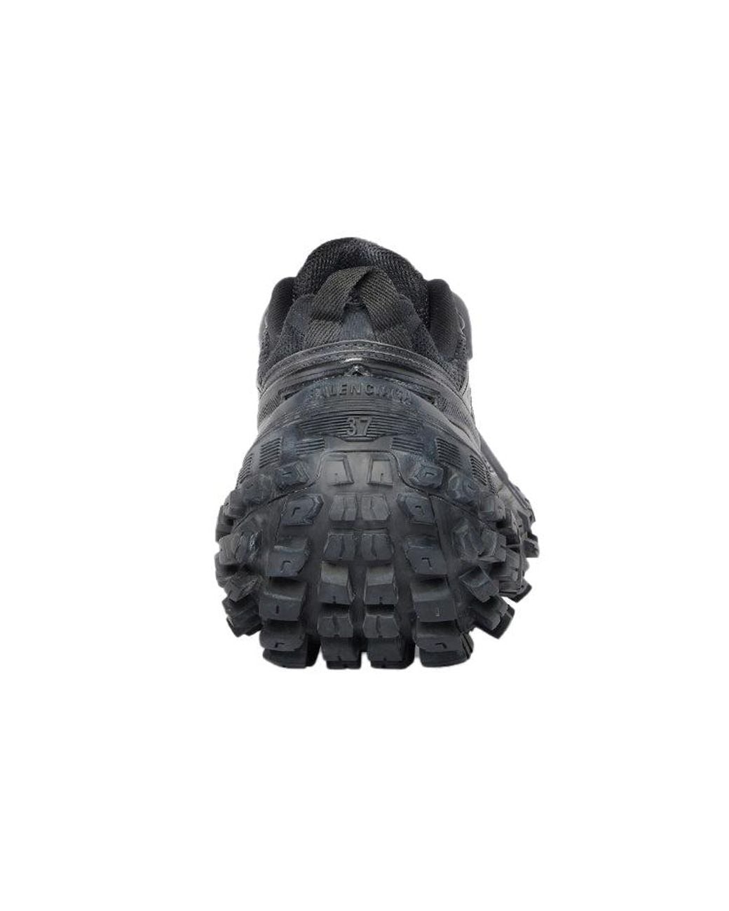Balenciaga Gray Defender Lace-Up Sneakers