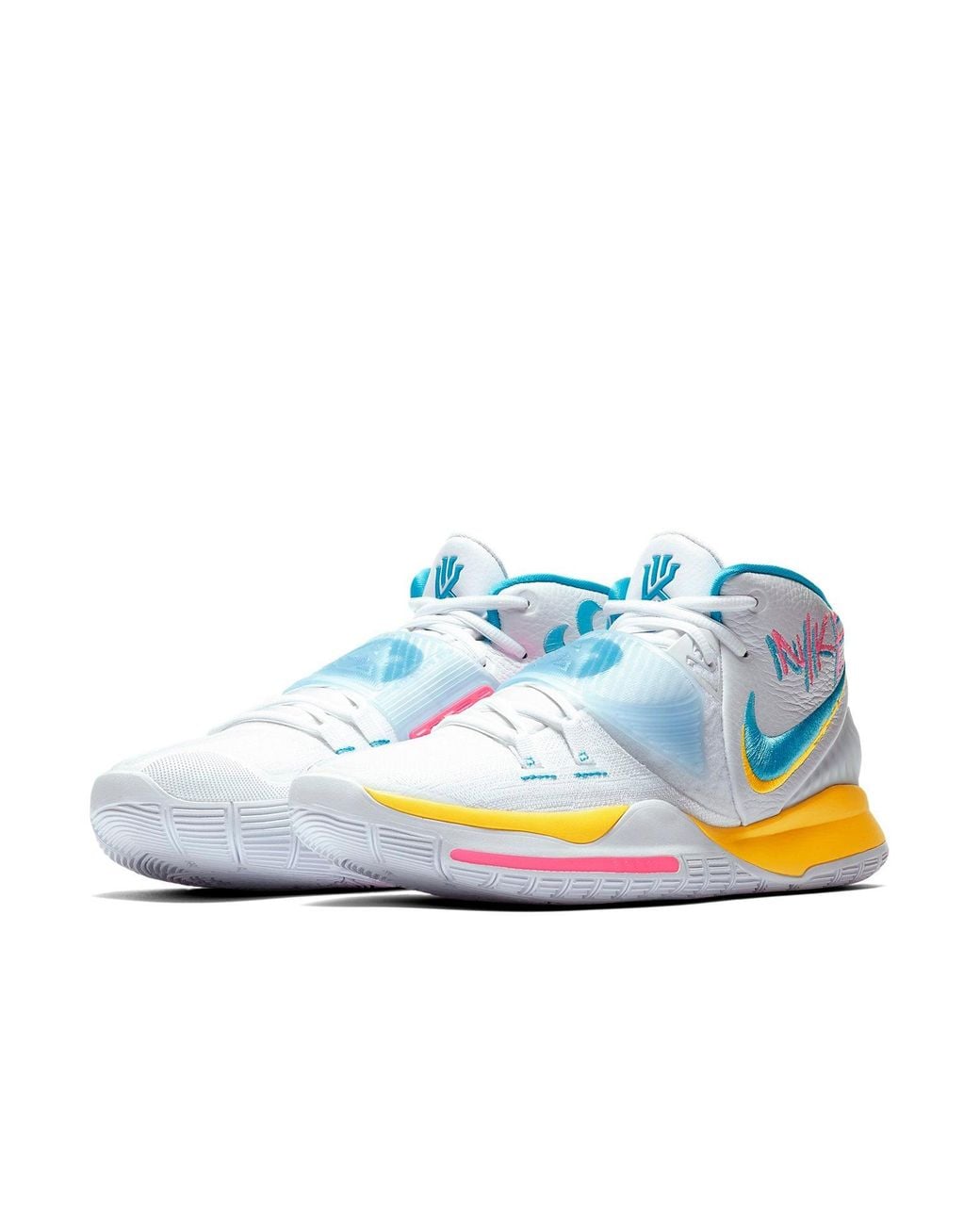 Nike Blue Kyrie 6 'Neon Graffiti' for men