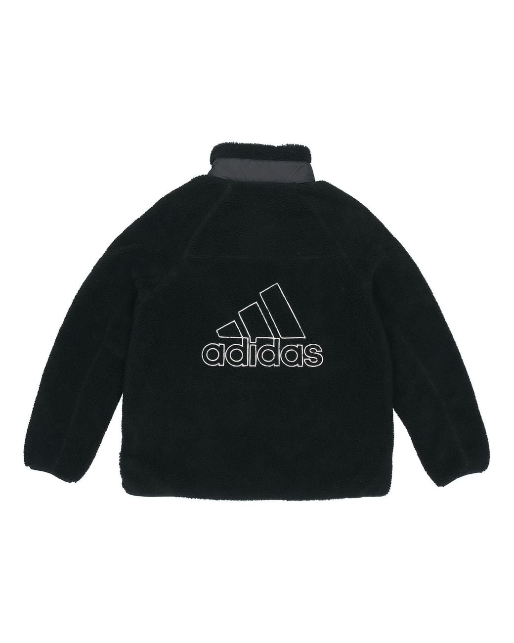 Adidas Black Sherpa Reversible Jacket Asia Sizing for men
