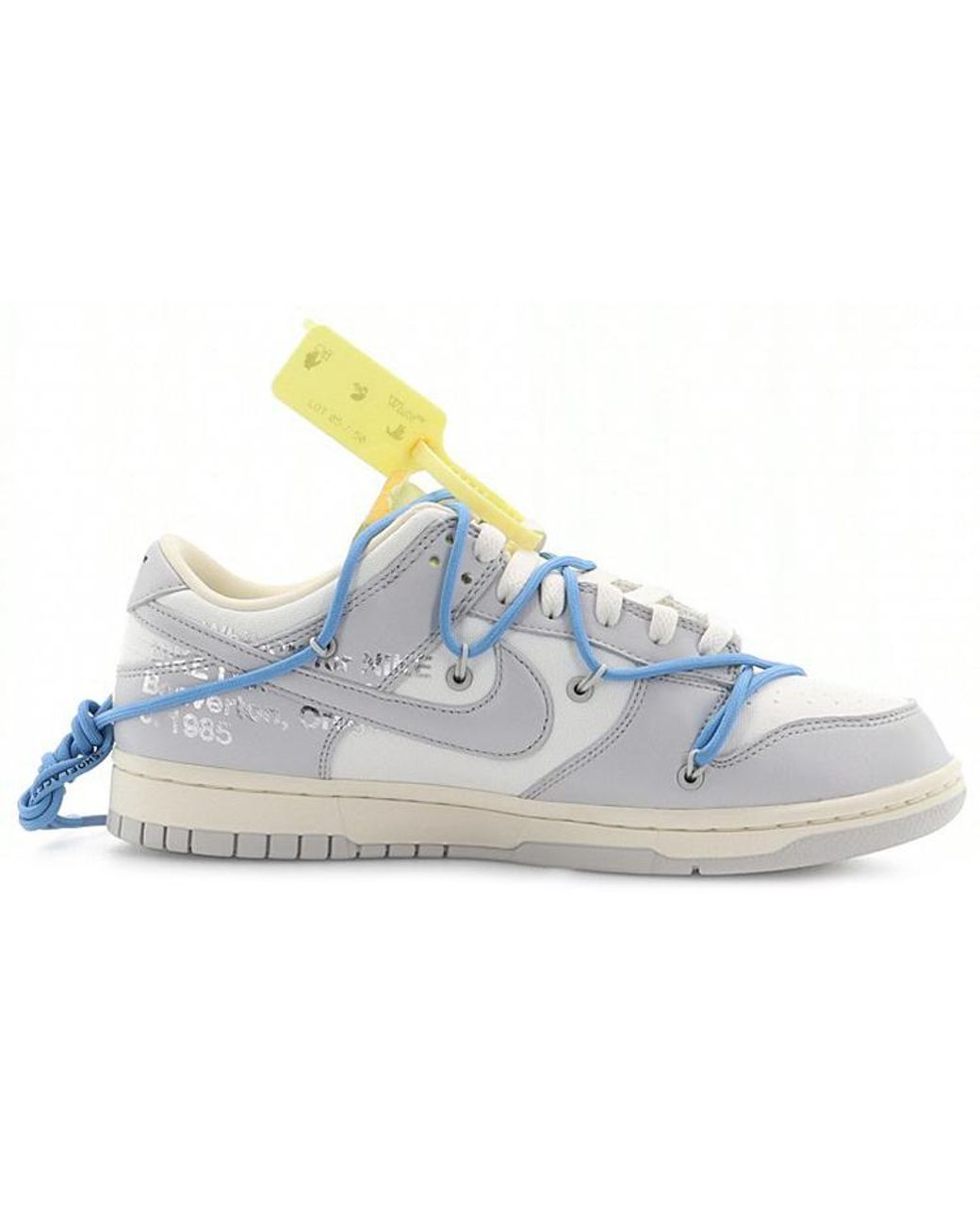 Nike Blue X Off- Dunk Low 'Lot 05 Of 50' for men