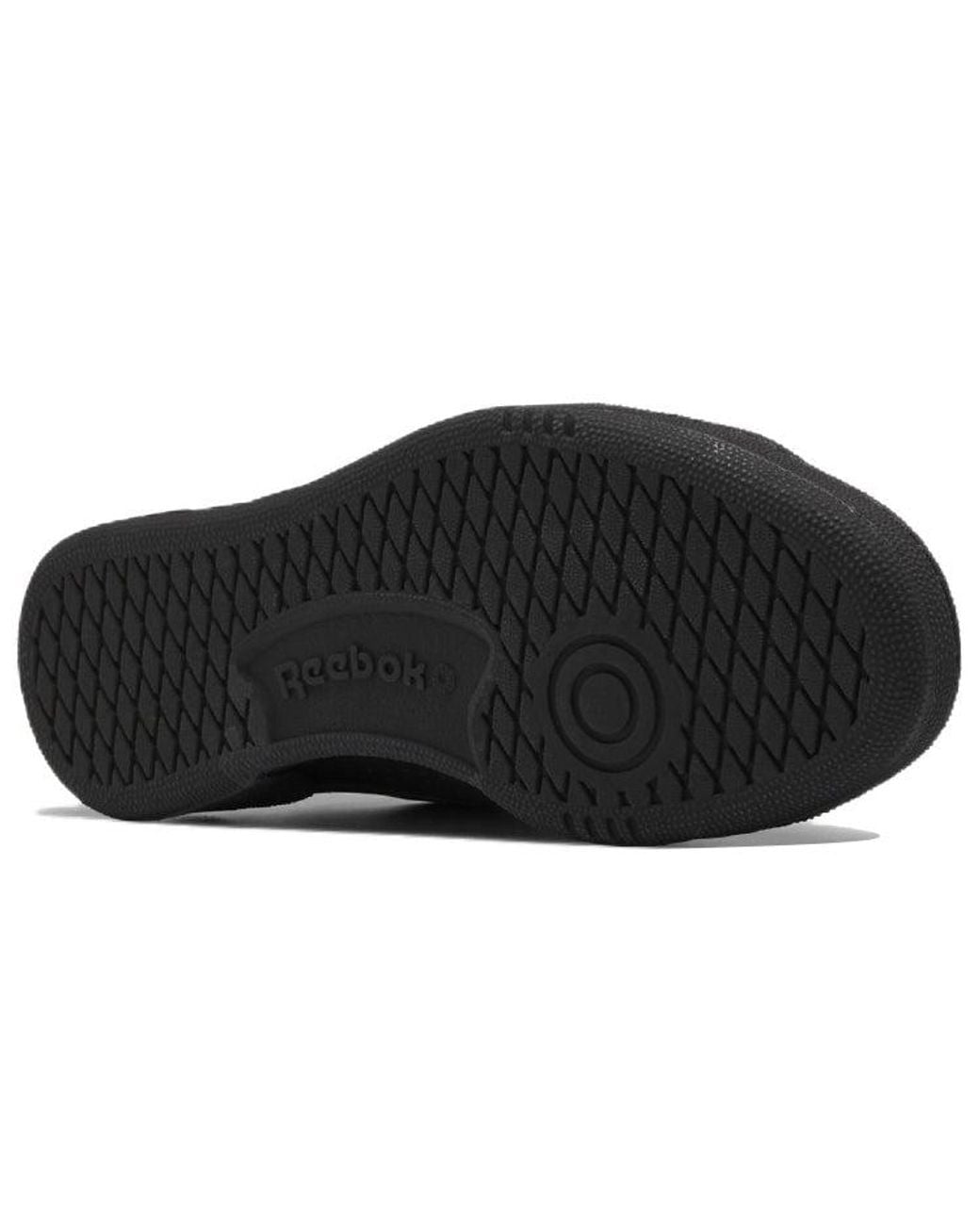 Reebok Black Club C Grounds Low Tops Casual Skateboarding Shoes