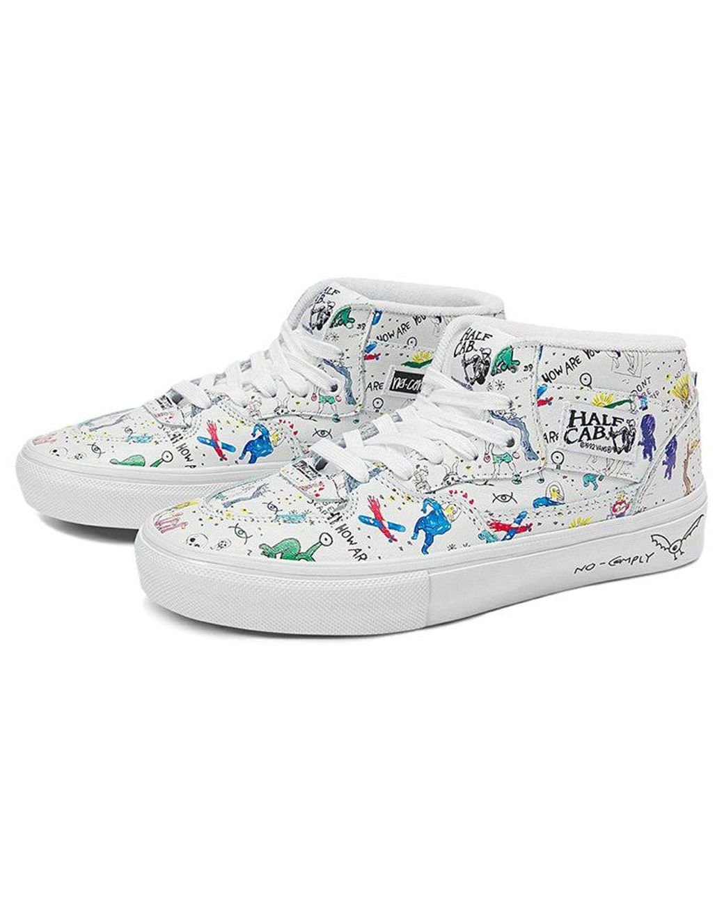 Vans Blue No-Comply X Daniel Johnston X Skate Half Cab for men