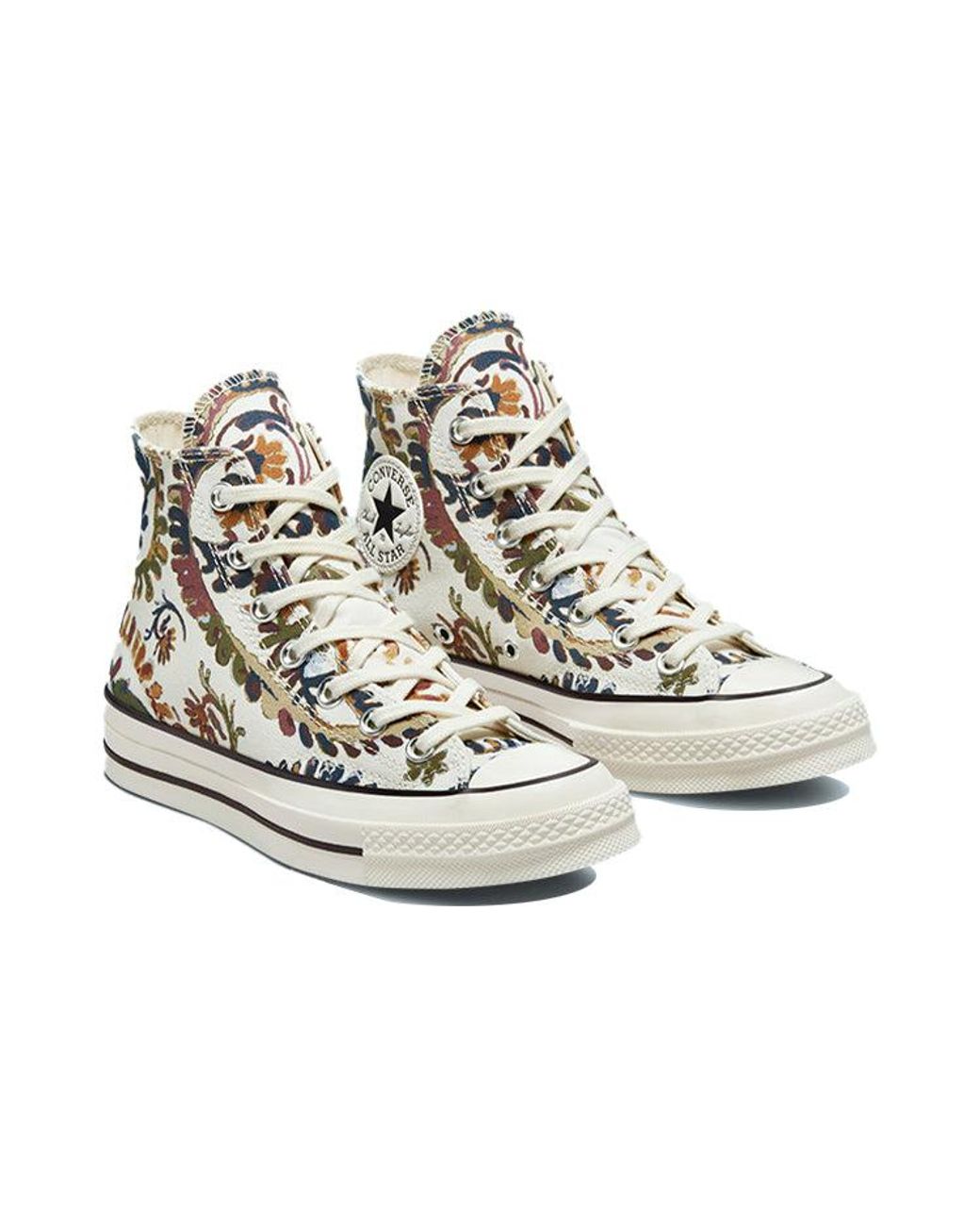 Converse (Wmns) Chuck 70 High 'Fall Florals in White | Lyst