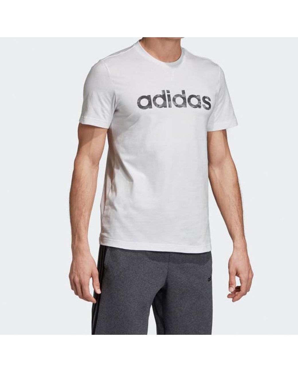 Adidas Gray Lin Tee Sports Stylish for men