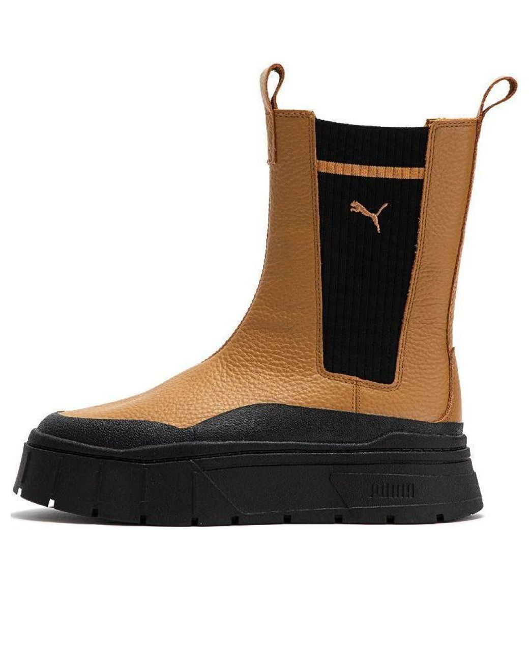 PUMA Black (Wmns) Mayze Stack Chelsea Boot 'Desert'