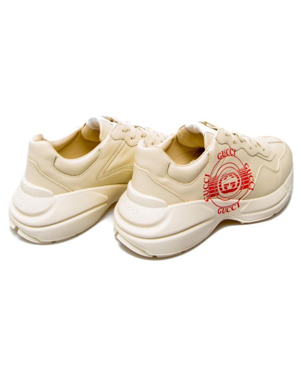 Gucci Pink Rhyton Low-Top Sneakers for men