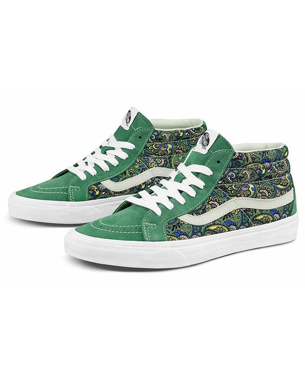 Vans Green Sk8-Mid Reissue 'Paisley for men