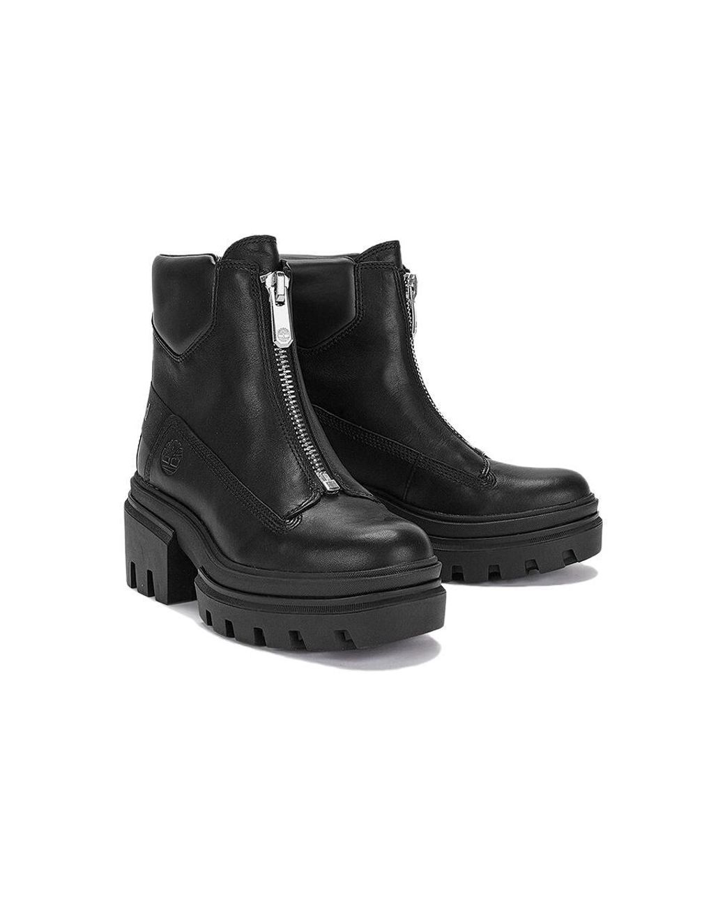 Timberland Black (Wmns) Everleigh Front-Zip Boot Nubuck'