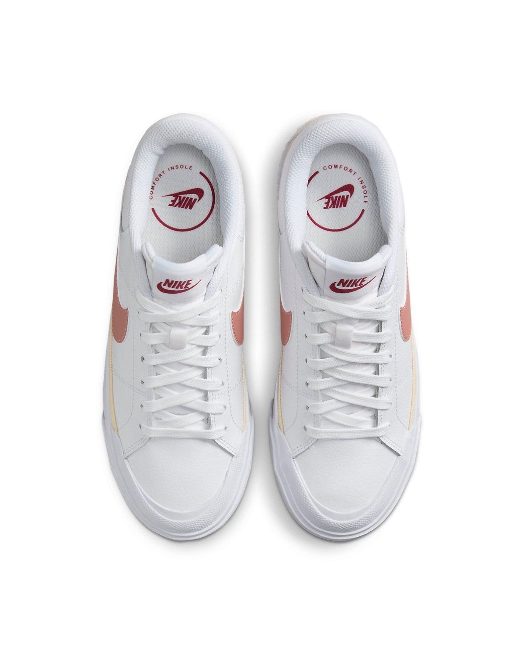 Nike White (Wmns) Court Legacy Lift Guava Ice'