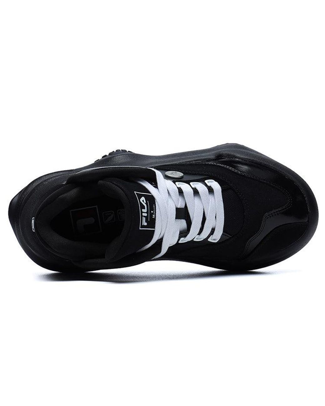 Fila Black (Wmns) Fashion Sneakers Low-Top Running Shoes