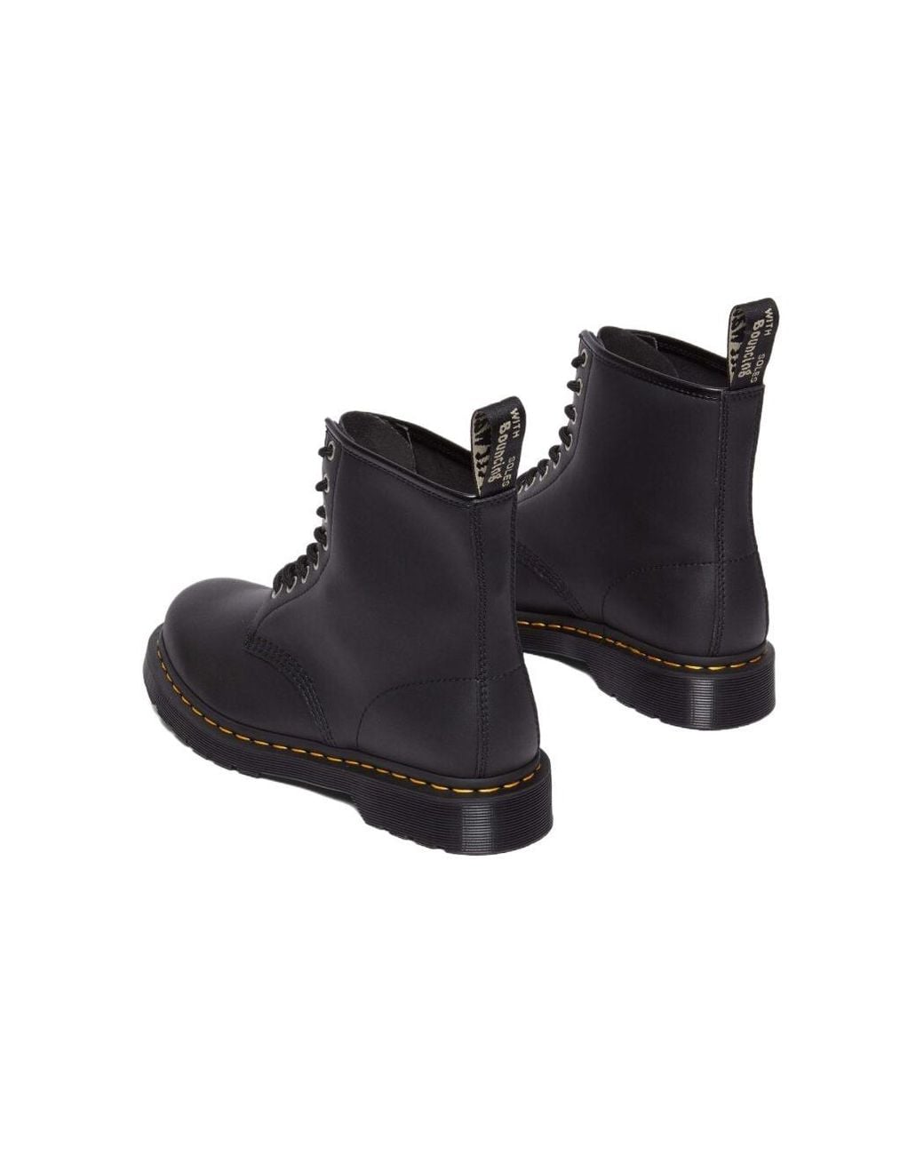 Dr. Martens Black 1460 Genix Nappa Reclaimed Leather Lace Up Boots for men