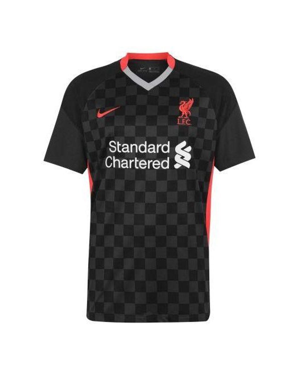 Nike Black Soccer/Football Sports Jersey Sw Fan Edition Liverpool Coal for men