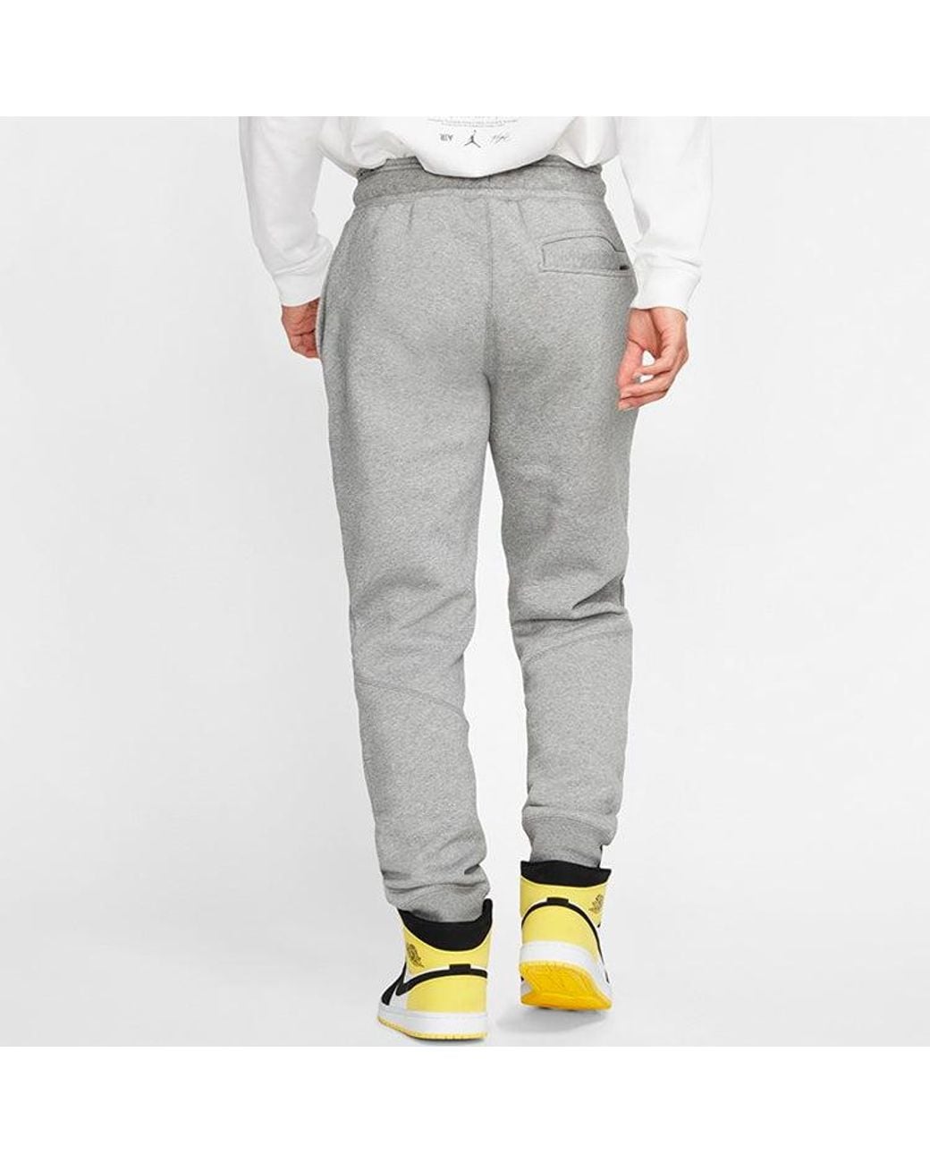 Nike Gray Fleece Casual Bundle Feet Sports Long Pants for men