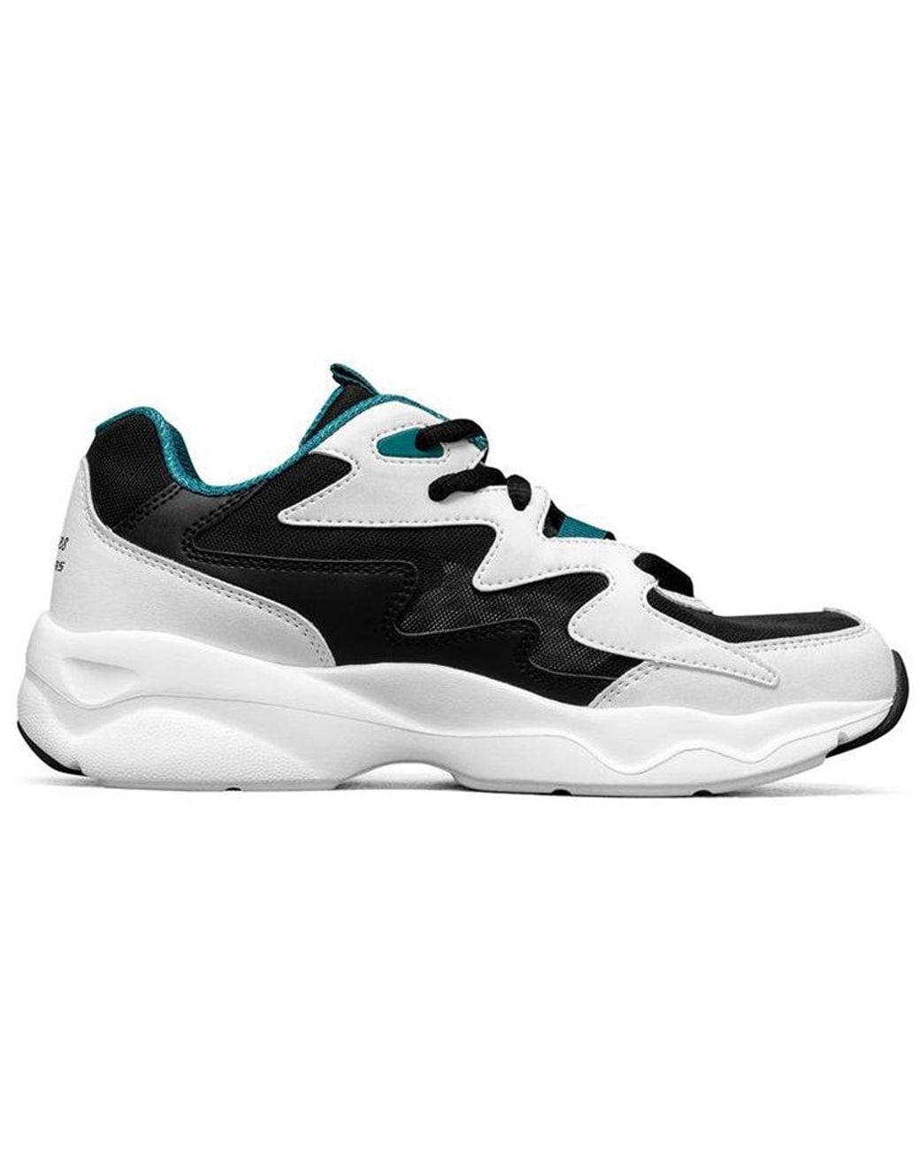 Skechers White (Wmns) D'Lites Airy Low-Top Running Shoes