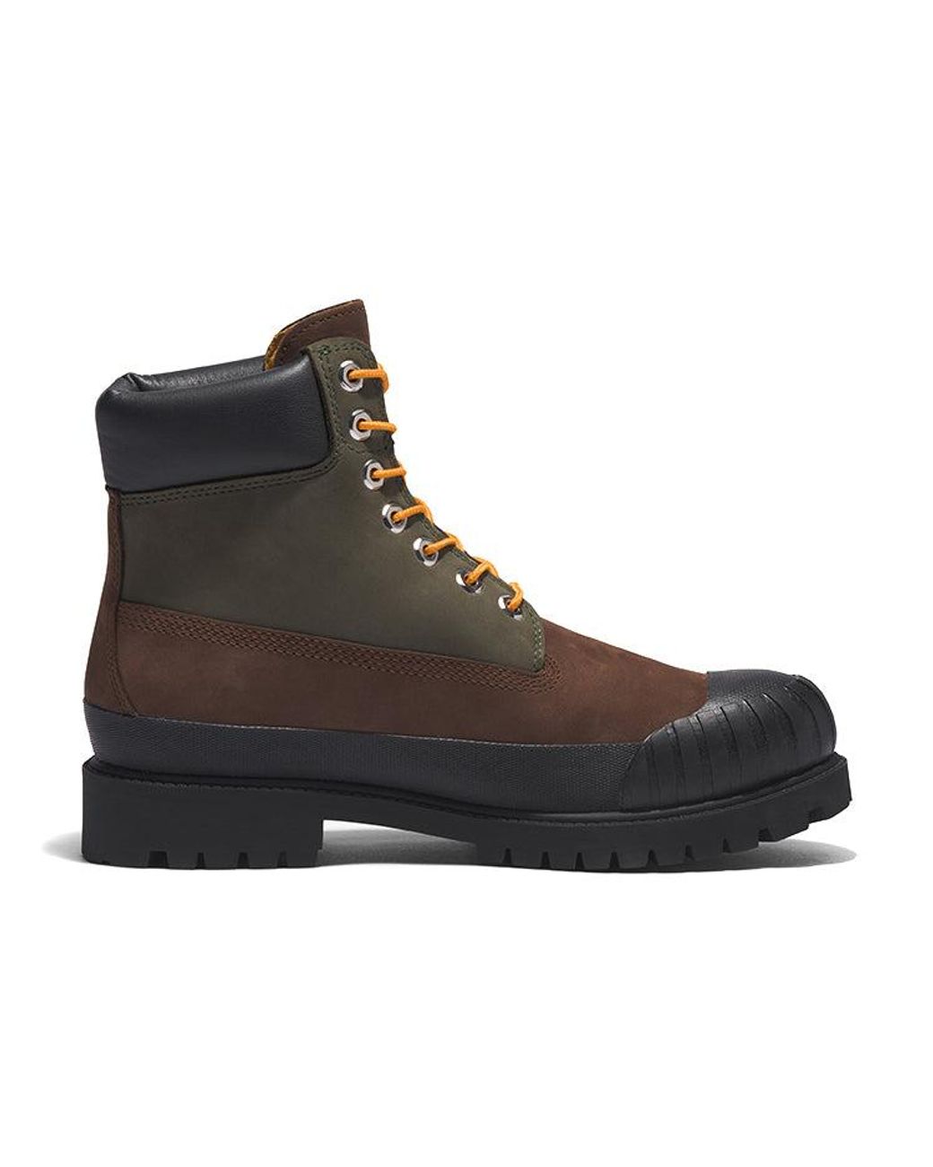 Timberland Black Premium 6 Inch Rubber-Toe Boot 'Dark' for men