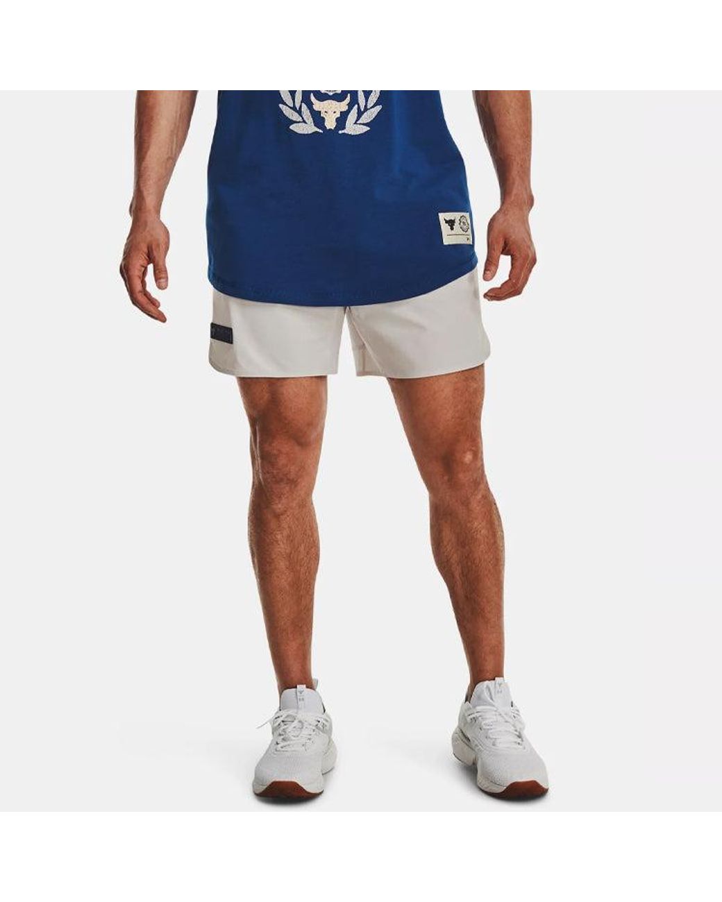 Under Armour Gray Project Rock Unstoppable Shorts for men