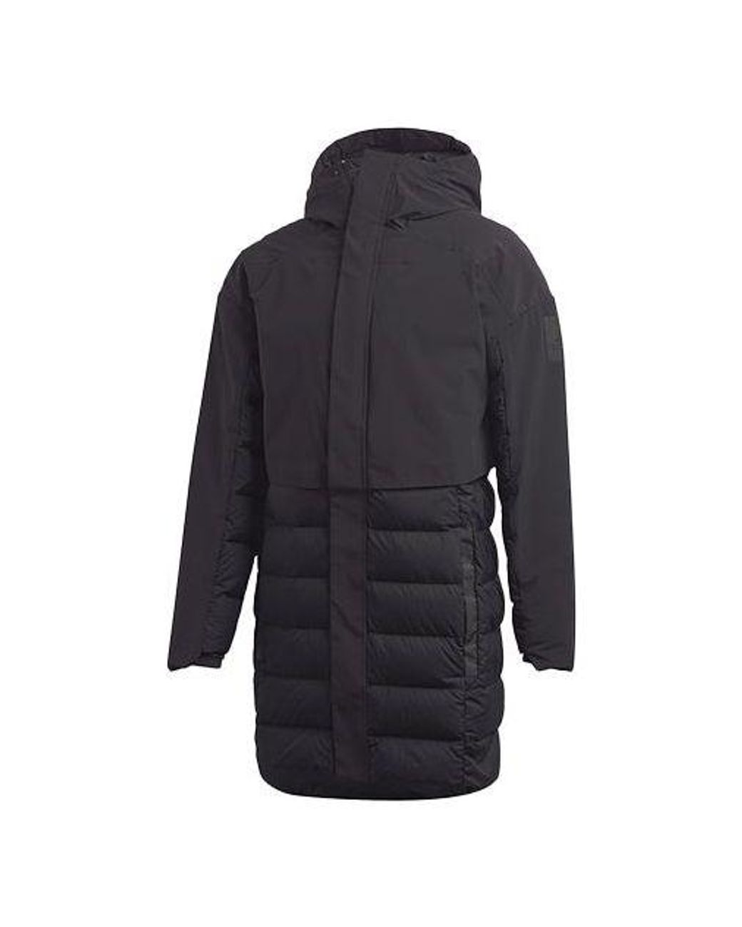 Adidas Blue Outdoor Casual Sports Windproof Stay Warm Hooded Down Jacket for men