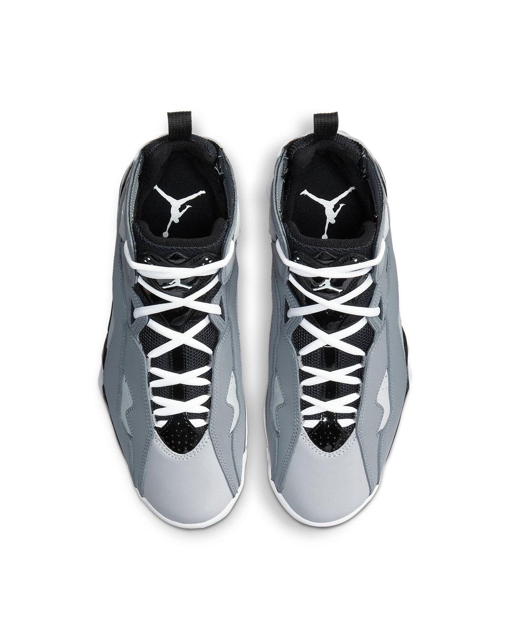 grey true flight jordans