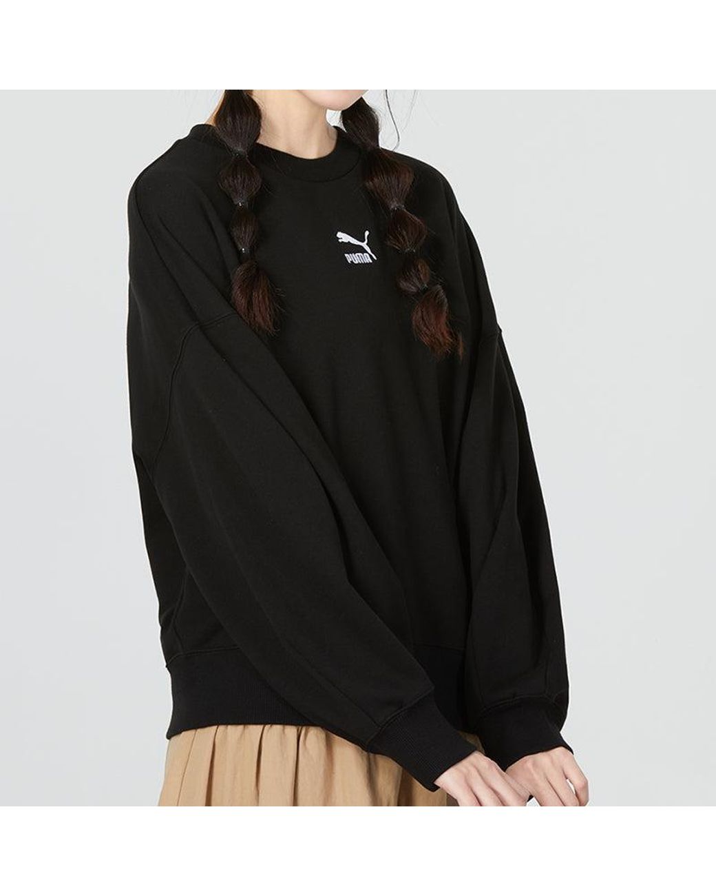 PUMA Black (Wmns) Better Classic Relaxed Crew